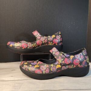 NWOT‎ Dansko Annie - Pansy Floral Mary Jane Shoes Women's Size 42 US 11.5 - 12